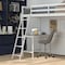Flash Furniture White Twin Loft Bed Frame with Desk and Ladder MH-LBD5-WH-T-GG - alternate 6